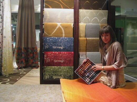 Liliya Satirova, textile designer was helping Gyurme