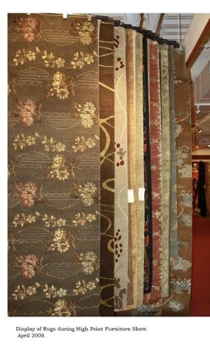 Rug displayed at High Point Furniture Show (2009)