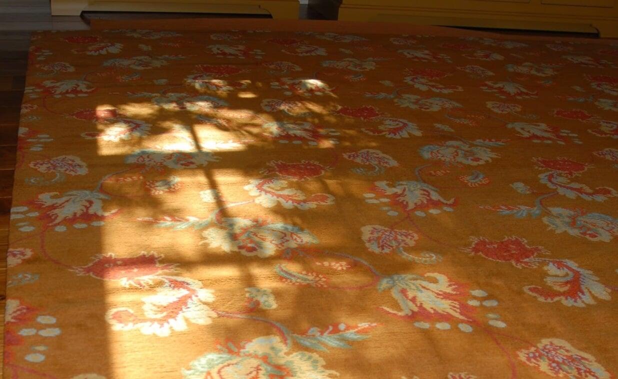 Literally on the floor